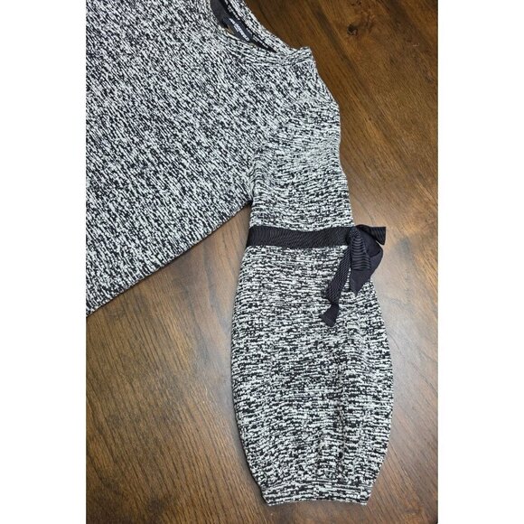 Karl Lagerfeld Paris Womens Black & White Knit Top With Bow Detail On Sleeves Si - Picture 12 of 14